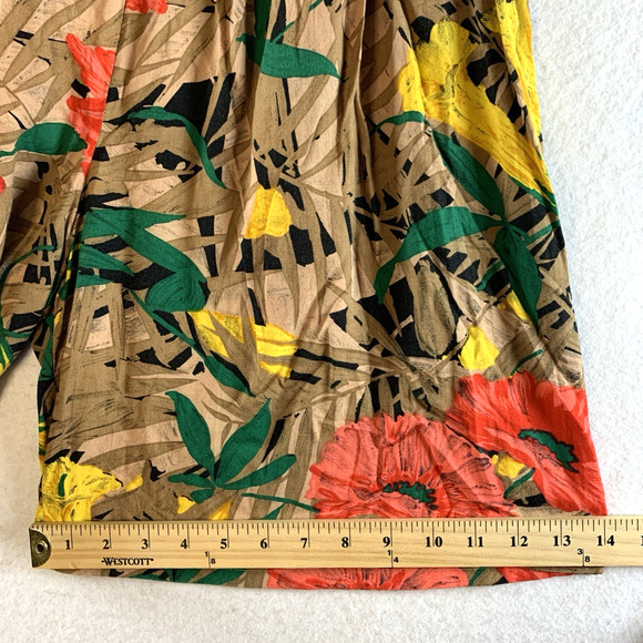 VTG Women 2 pc Set Tank Shorts Sz S Tropical Island Tiki Party Hawaiian Resort‎ - Picture 12 of 16